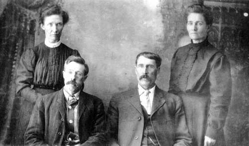 Otto Walker & Myrtle Cook, Arthur Fish & Allie Cook