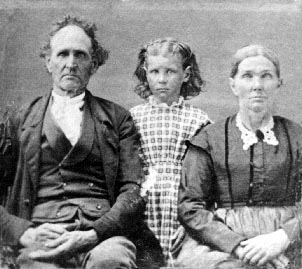 Joseph and Sarah Elvira Venable Hubbard with daughter, Margaret Louititia Hubbard